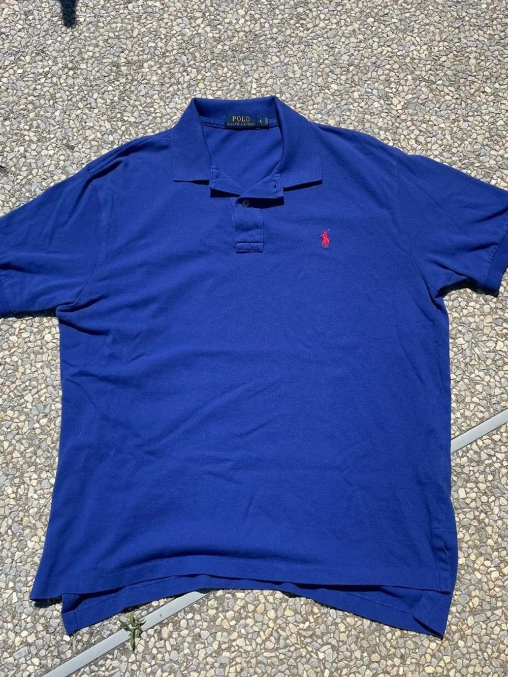 Ralph Lauren Men’s Royal Blue Polo with Red Pony